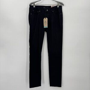 Prana Women's Kayla Jeans in Black Out size 4 Regular Skinny Leg Organic Cotton